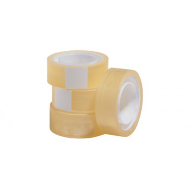 Plakband Budget 15mmx33m transparant (10 stuks)