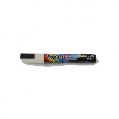 Popart Krijtstiften 5mm, wit