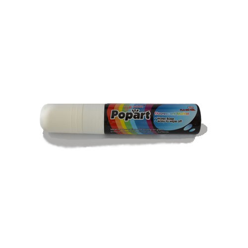 Popart Krijtstiften 15mm, wit (854000115W)