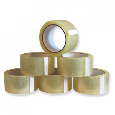 Verpakkingstape PP Acryl transp 50mmx66m (6rol)